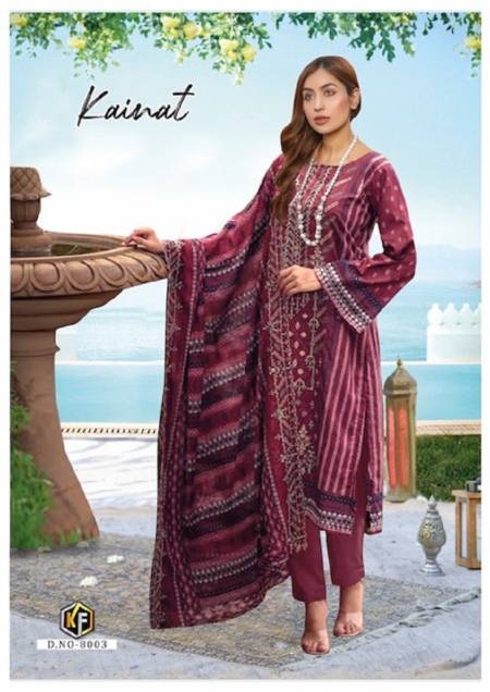 Keval Kainat Vol 8 Printed Karachi Cotton Dress Material Catalog
